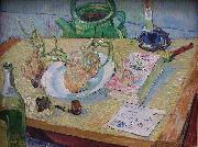 Vincent Van Gogh Still life with a plate of onions oil painting reproduction